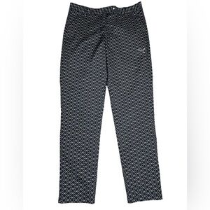 Puma Black and White geometric Patterned golf Pants women’s 2